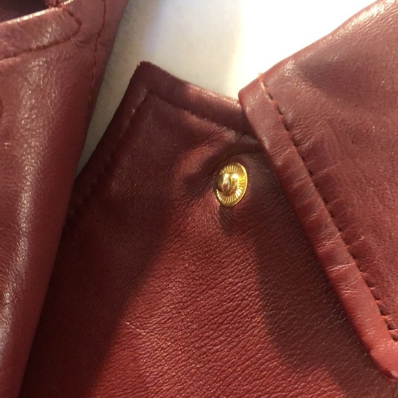 Vintage Excelled red/rust leather jacket with side pockets.  Size L - Picture 9 of 12